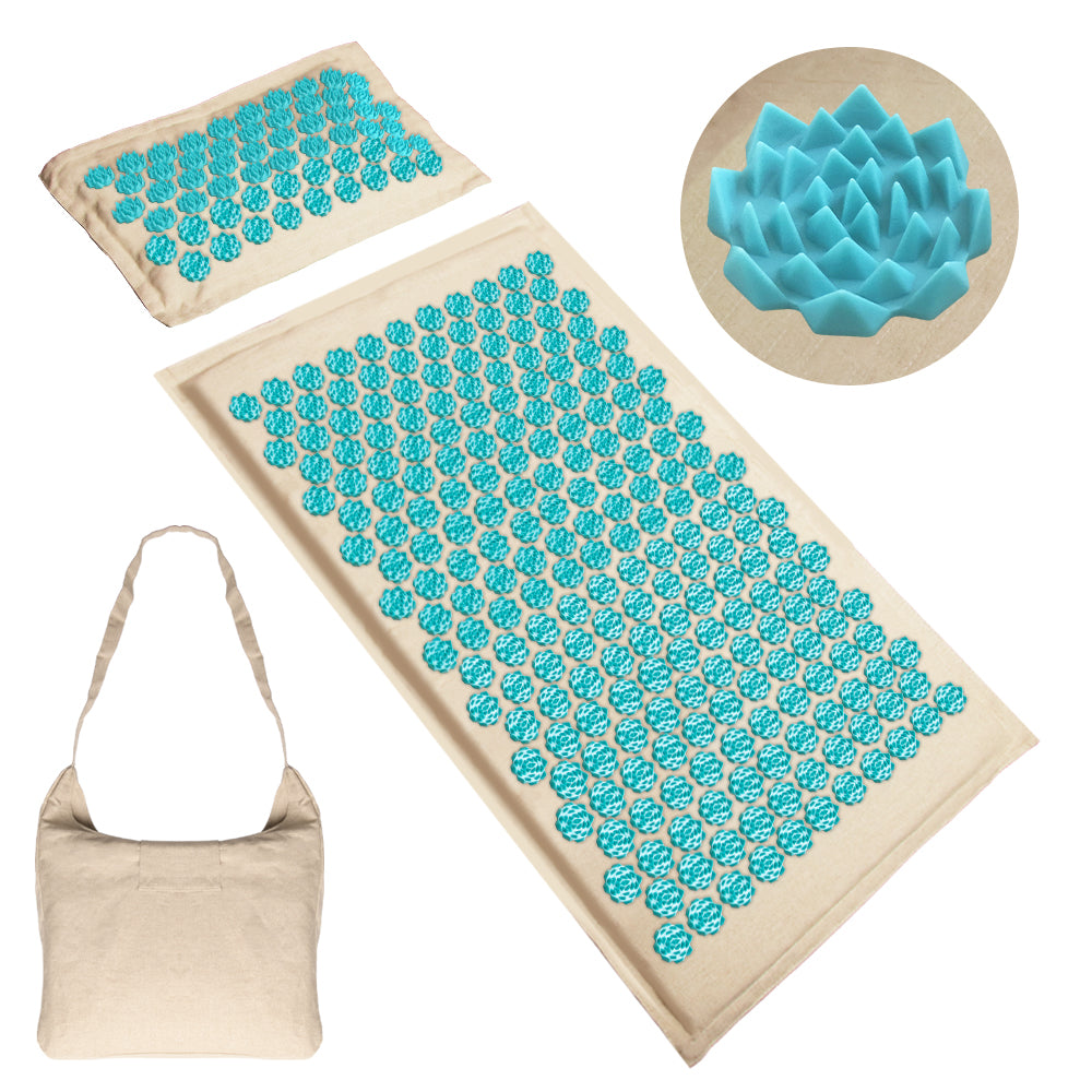 Acupressure Mat with Flat Pillow – Ultimate Relaxation & Pain Relief