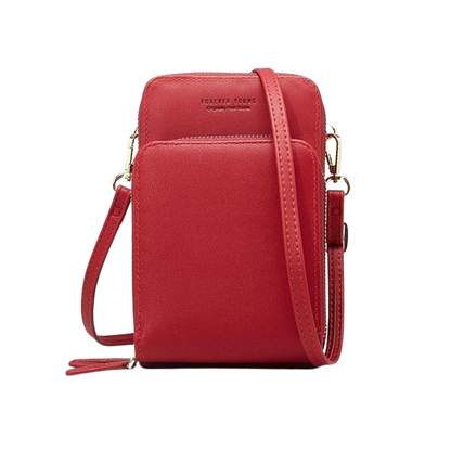Triple Secure Leather Phone Purse: Elegance Meets Practicality