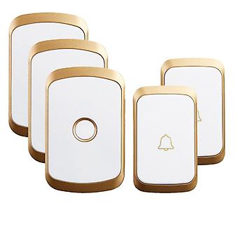Wireless Waterproof Doorbell with LED Flash – Easy Installation, Adjustable Volume & 36 Chimes
