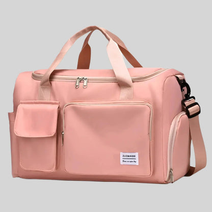 Zuomanni Waterproof Weekend Bag – Spacious Travel & Gym Holdall with Shoe Compartment