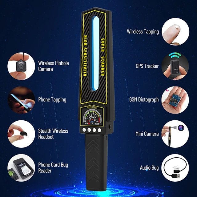 GPS Tracker Detector #2026 – Advanced Bug Sweeper for Hidden Cameras & Trackers