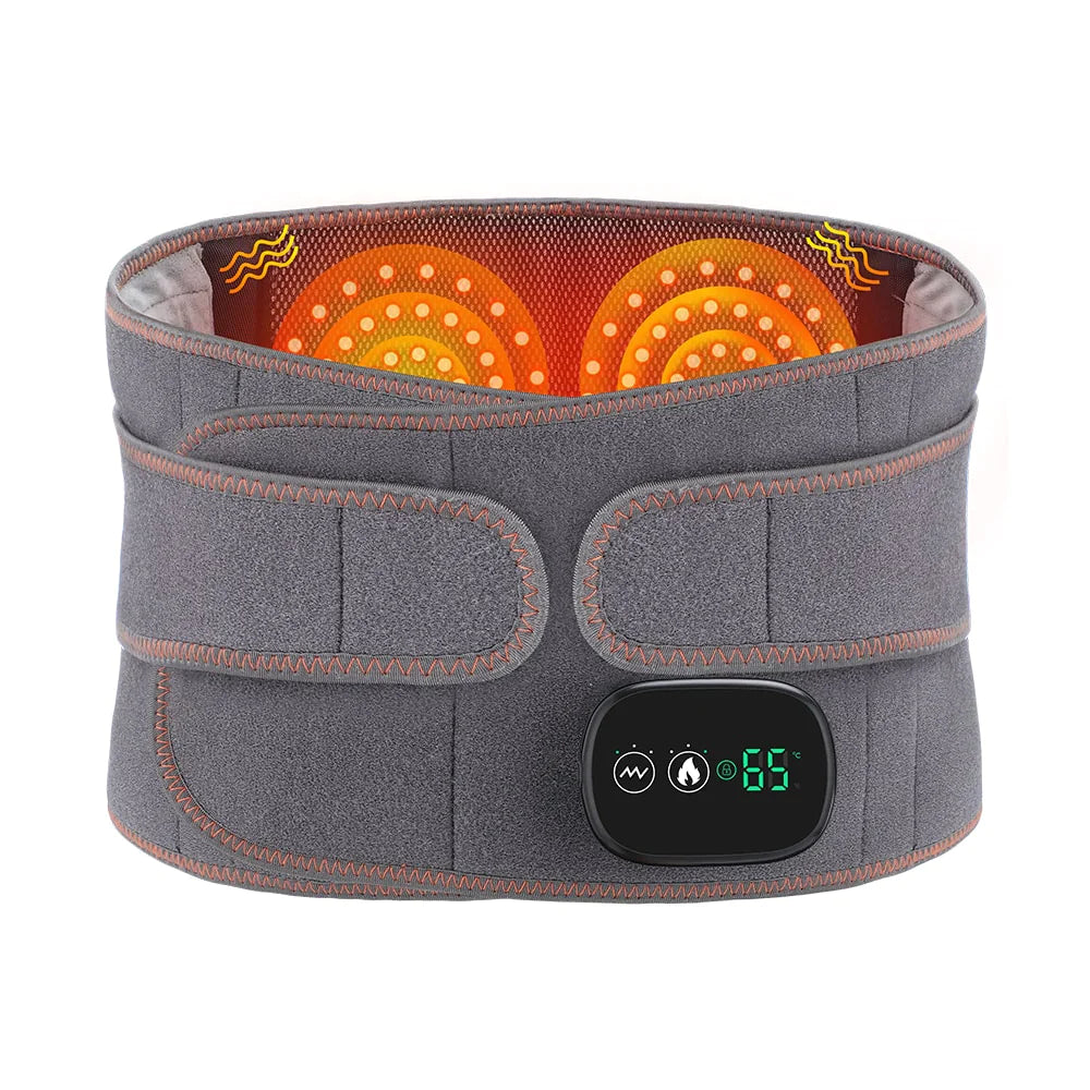 Heated Back Brace Massager for Lower Back Pain - Lumbar Support - One Size - Rechargeable Aussie Care Pro Heated Back Brace Massager for Lower Back Pain - Lumbar Support - One Size - Rechargeable Aussie Care Pro